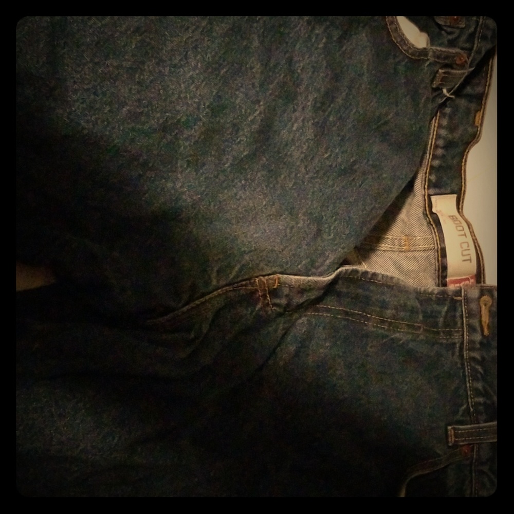 Pair of sz 40 waist Levi boot cut pants